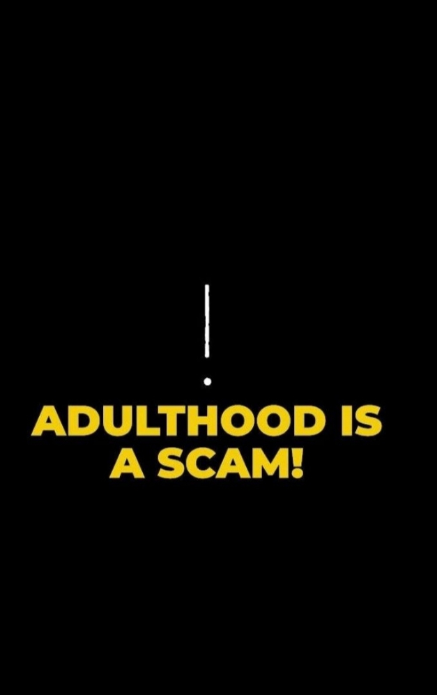 ADULTHOOD: A BIG&nbsp;SCAM